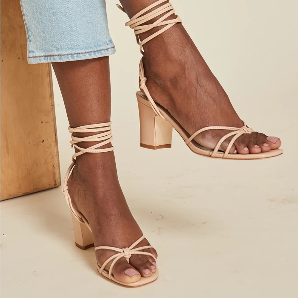 LPA Strappy Sandals - Nicolo Heel in Nude